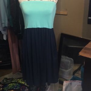 COLOR ME RED Strapless Dress